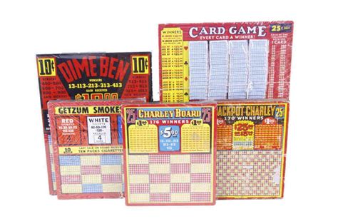 Gambling Punch Boards .